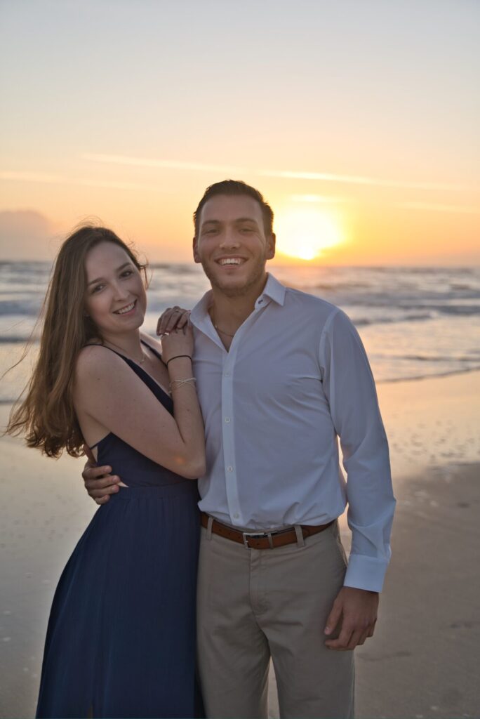 beach engagement shoot picture